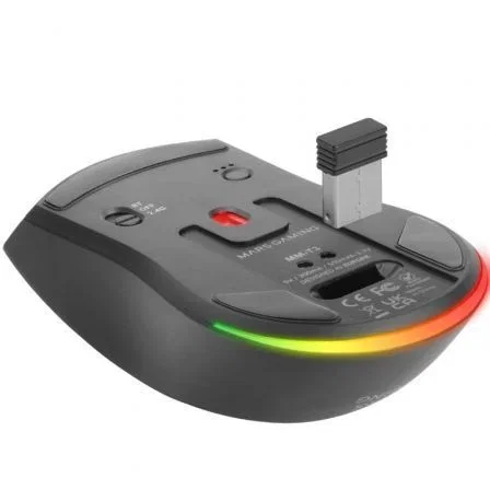 Mars Gaming MM-T3 Ratón Gaming Inalámbrico Negro